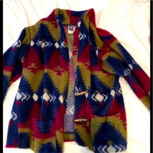 Fuzzy patterned sweater